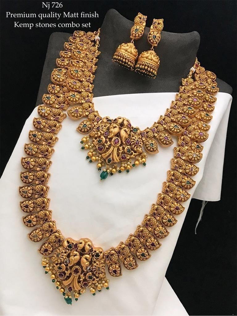 Buy Shringaar Gold Plated Stone Studded Jewellery Set