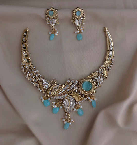 Necklace Of Peacock Jewellery Set