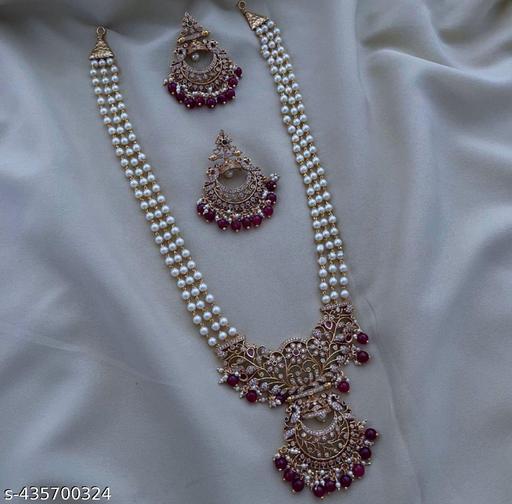 Hot Salling Pearl Haaram With Earring