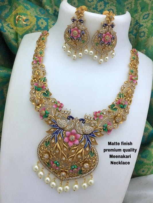 Nakshtra Meenakri Necklace Set