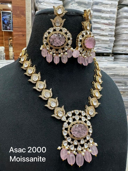Moissnate Super Pink Diamond Necklace